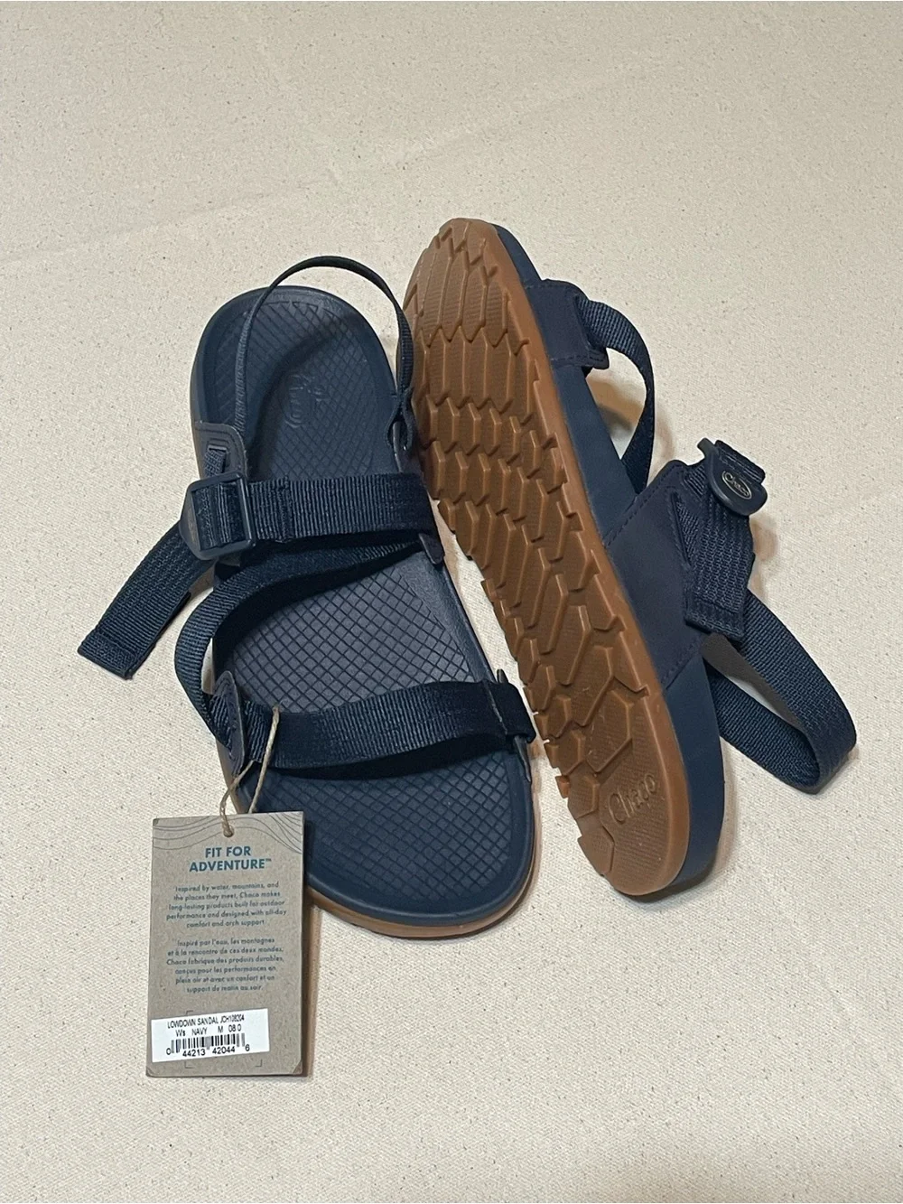 Chaco Women's Lowdown Sandals Navy Size 8 Blue Sport Strap Comfort Shoe